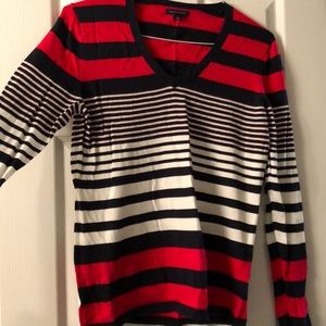 Tommy Hilfiger Striped V-neck Long-sleeve